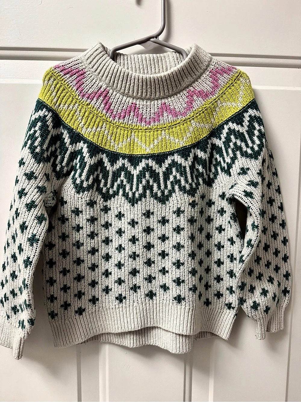 Old Navy Girls Fair Isle Multicolor Sweater